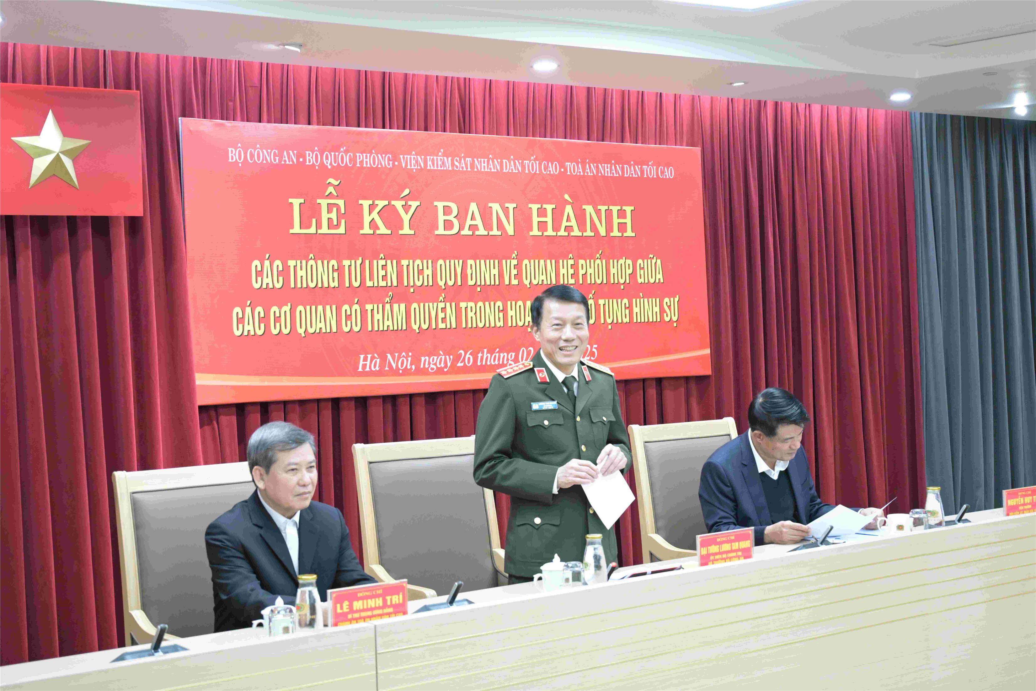 Bộ trưởng Lương Tam Quang phát biểu tại Lễ ký kết.