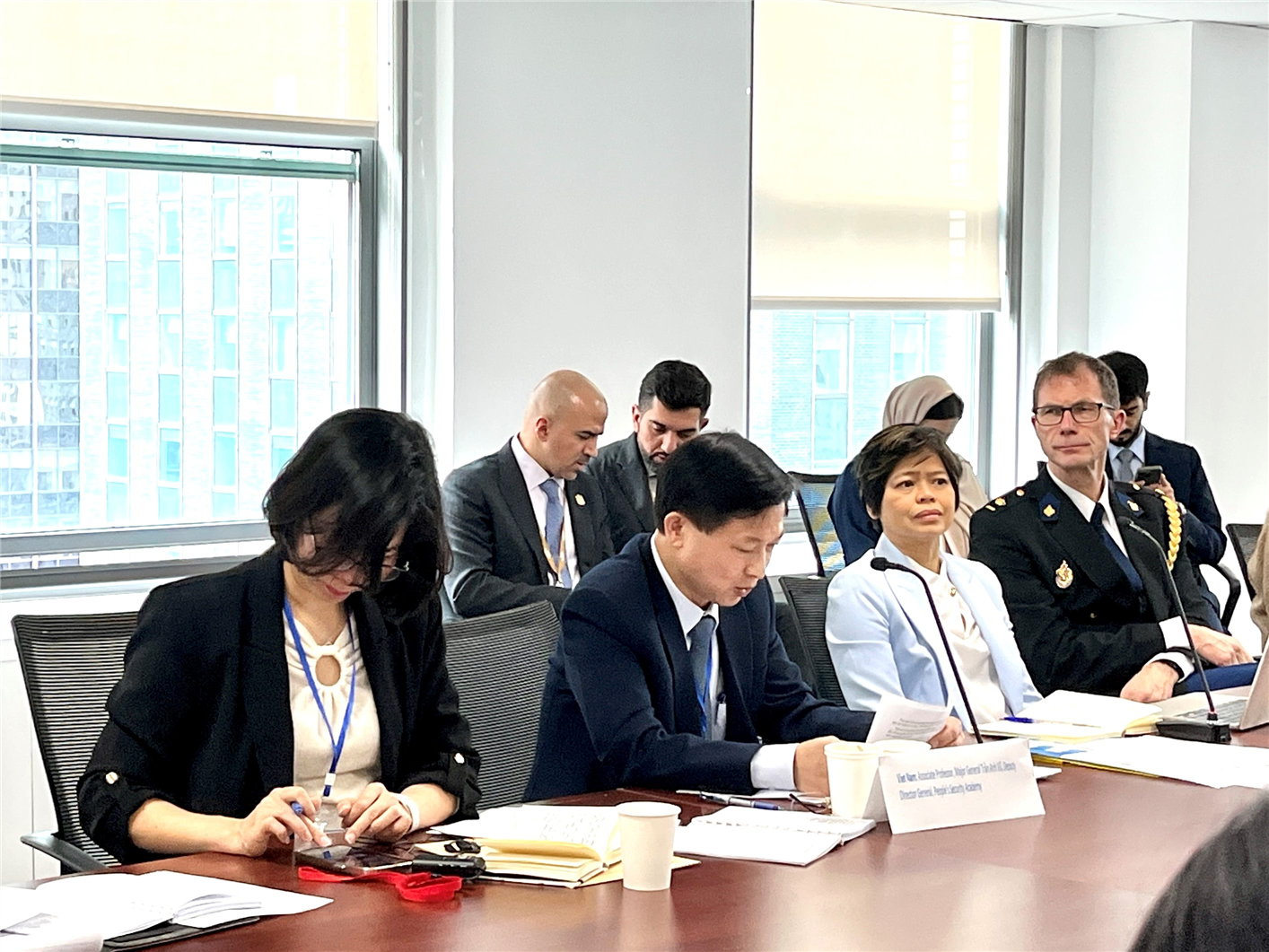 Trưởng đoàn Bộ Công an tham gia và phát biểu tại Hội nghị quốc tế “Vai trò của lực lượng thực thi pháp luật và chia sẻ kinh nghiệm trong triển khai Chương trình Hành động quốc gia Phụ nữ, Hòa bình và An ninh”.