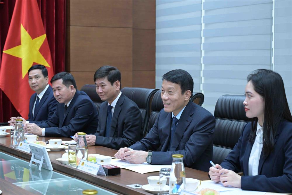 Bộ trưởng Lương Tam Quang phát biểu tại Hội đàm.