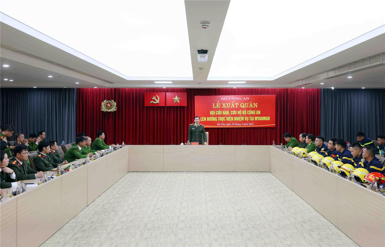 Toàn cảnh Lễ xuất quân.
