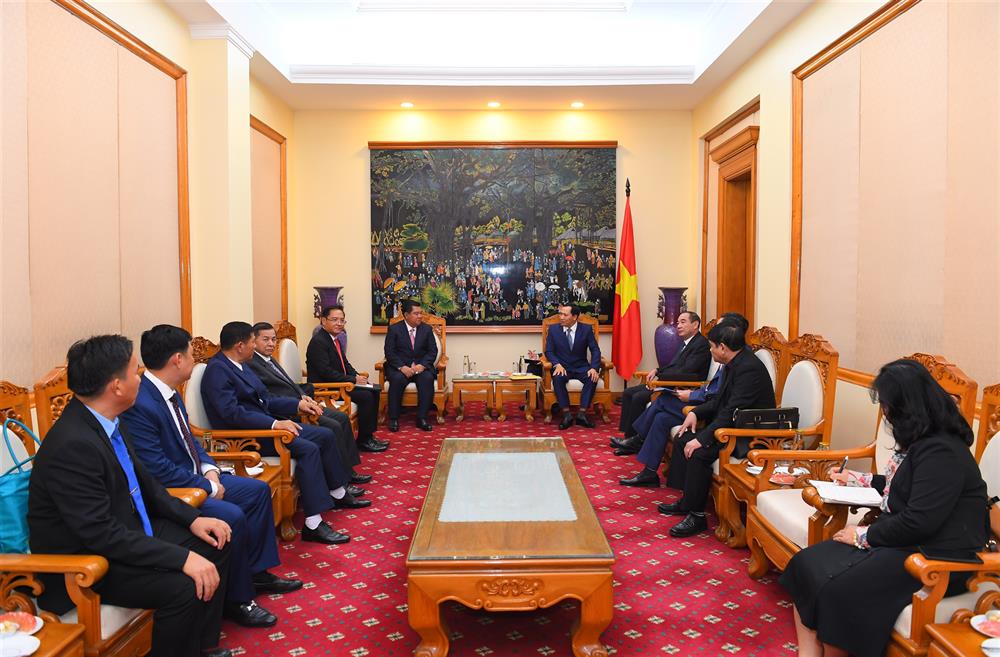 Toàn cảnh buổi tiếp.