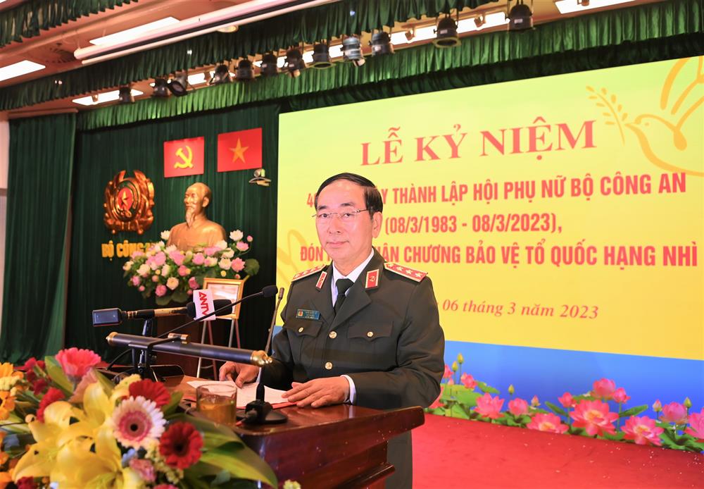 Thứ trưởng Trần Quốc Tỏ phát biểu tại Lễ kỷ niệm.