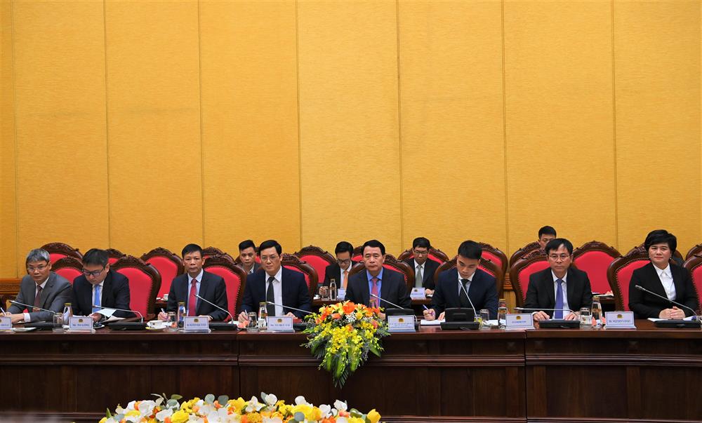 Thứ trưởng Lê Quốc Hùng phát biểu tại buổi tiếp.