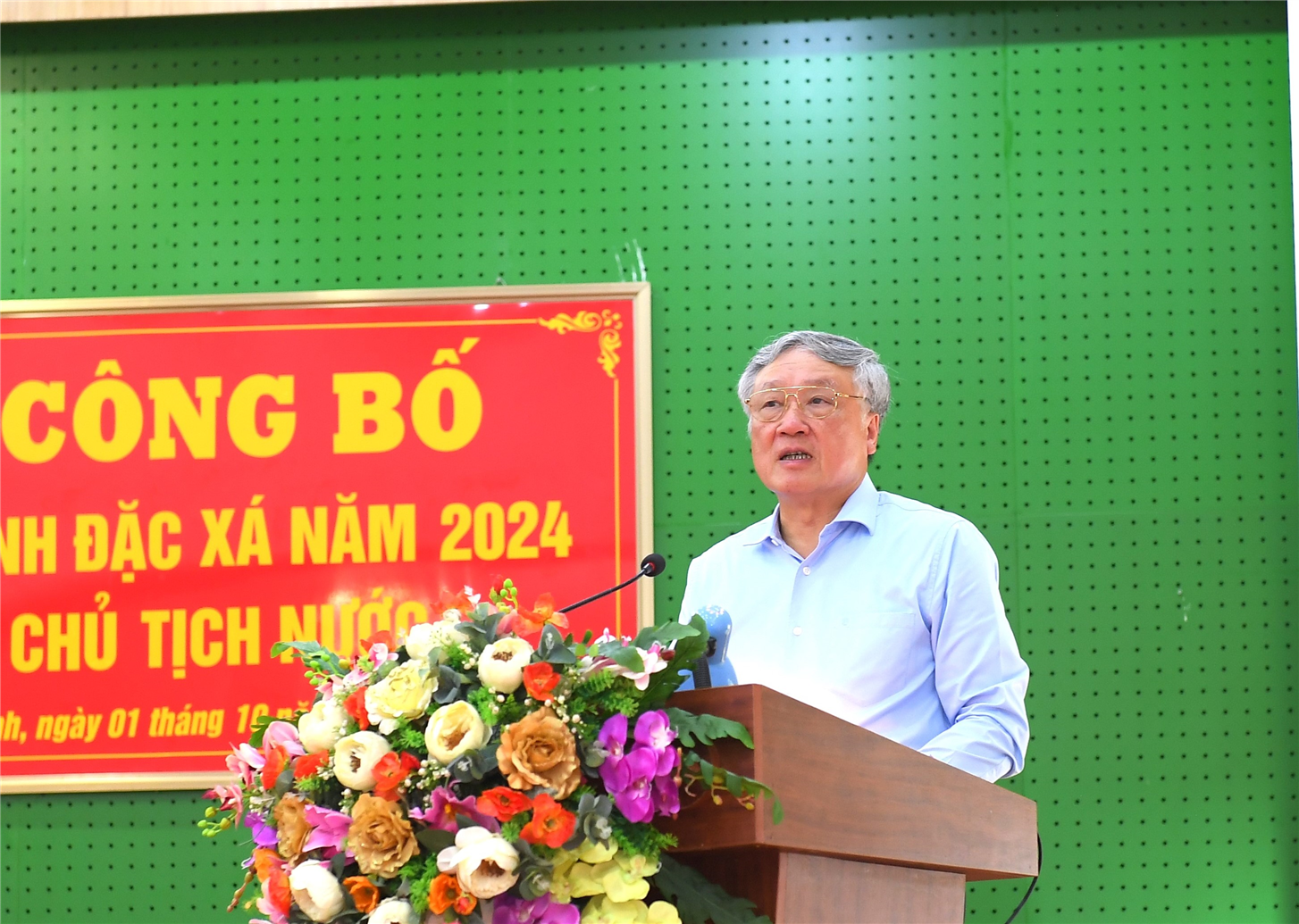 Phó Thủ tướng Thường trực Chính phủ Nguyễn Hòa Bình phát biểu tại buổi Lễ.