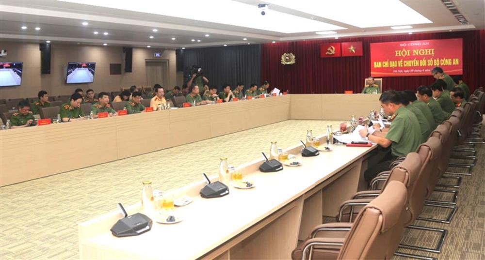 Toàn cảnh Hội nghị của Ban Chỉ đạo về chuyển đổi số Bộ Công an.