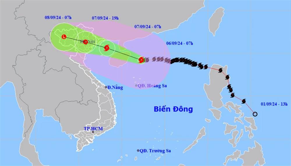Đêm ngày 6/9/2024, bão số 3 đã đi vào Vịnh Bắc Bộ, ảnh hưởng đến các tỉnh Bắc Bộ gây gió mạnh, mưa lớn, nguy cơ cao xảy ra ngập lụt tại các đô thị, vùng thấp trũng, sạt lở đất, lũ quét ở trung du và miền núi.