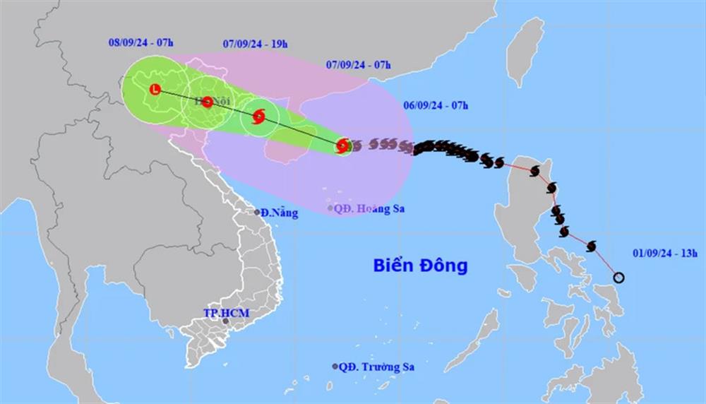 Đêm ngày 6/9/2024, bão số 3 đã đi vào Vịnh Bắc Bộ, ảnh hưởng đến các tỉnh Bắc Bộ gây gió mạnh, mưa lớn, nguy cơ cao xảy ra ngập lụt tại các đô thị, vùng thấp trũng, sạt lở đất, lũ quét ở trung du và miền núi.