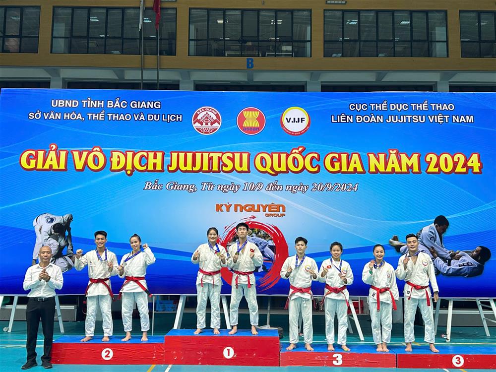 Đoàn Jujitsu CAND giành thành tích cao tại Giải vô địch Jujisu quốc gia năm 2024.