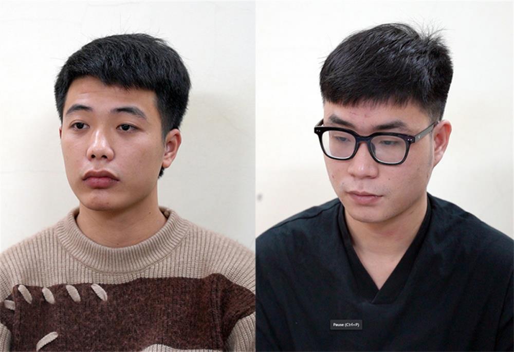 Các đối tượng: Nguyễn Văn Minh và Bạch Bảo Hà (đeo kính).