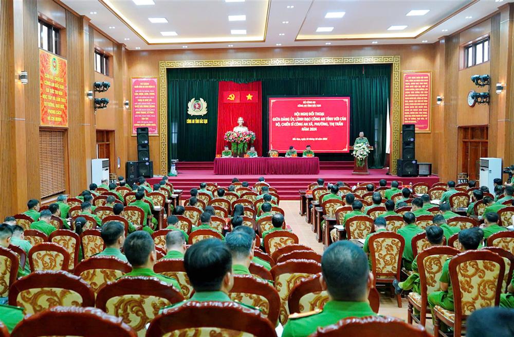 Đảng uỷ Công an tỉnh Bắc Kạn tổ chức đối thoại với CBCS Công an xã, phường, thị trấn.