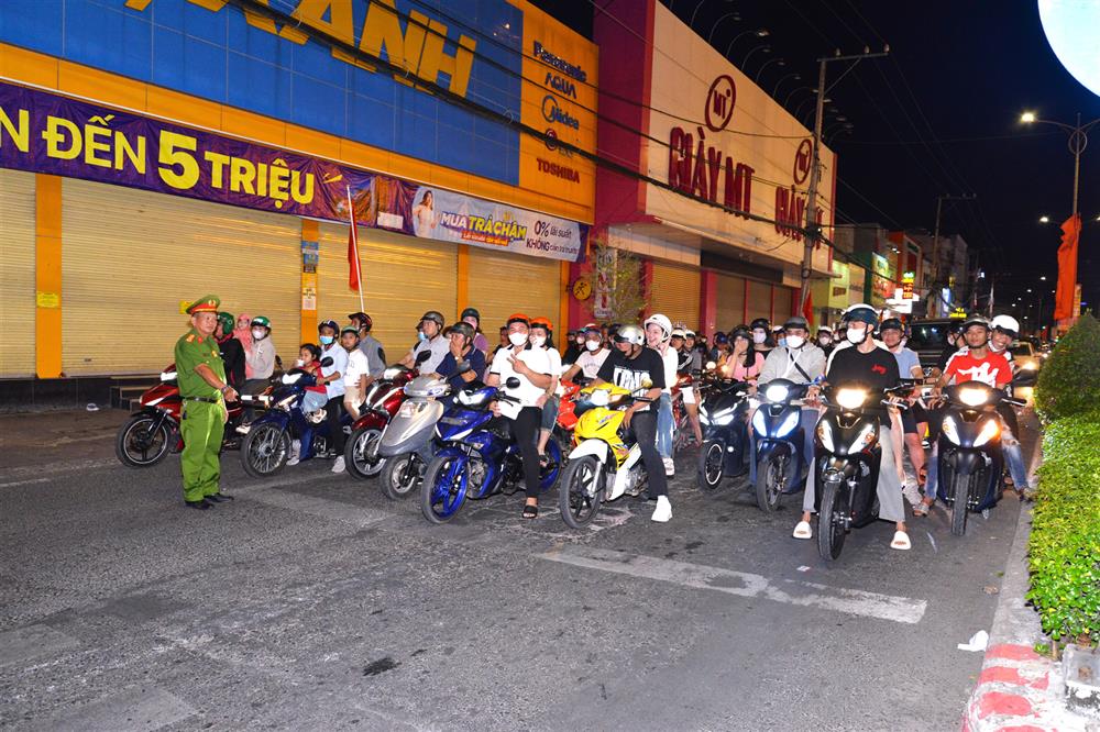 Lực lượng Công an tỉnh Cà Mau tăng cường tuần tra, kiểm soát bảo đảm an ninh trật tự, trật tự an toàn giao thông.