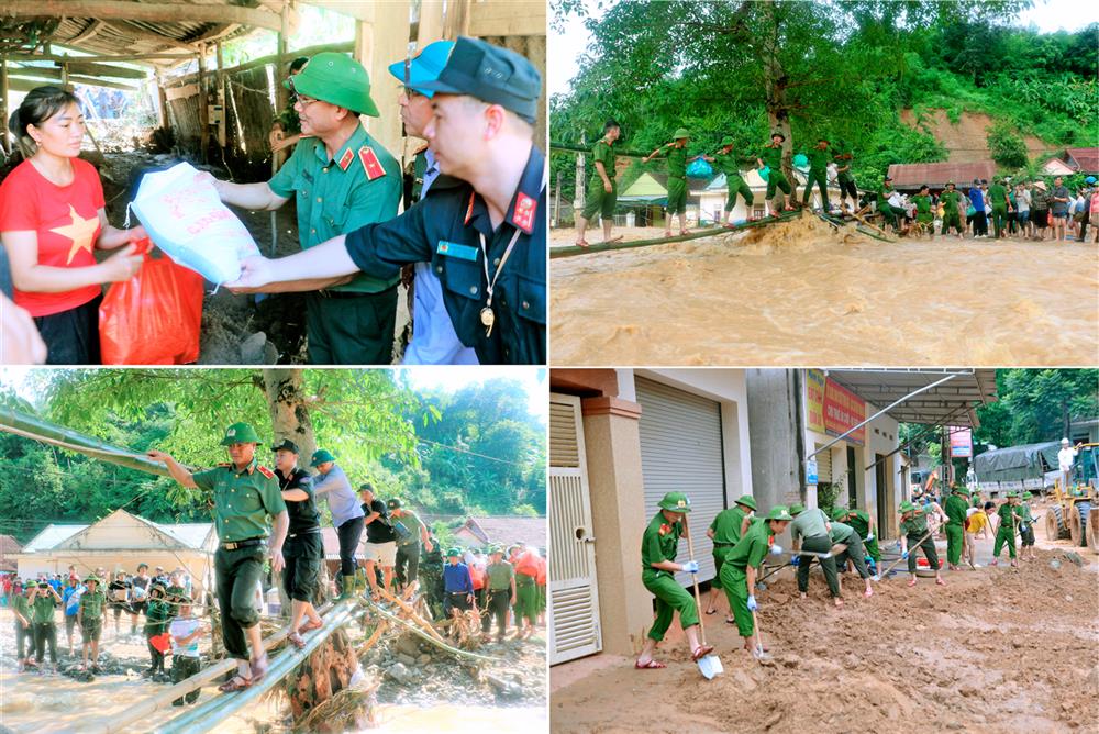 Công an Nghệ An đã điều động hàng nghìn lượt cán bộ, chiến sỹ tham gia hỗ trợ nhân dân huyện Kỳ Sơn trong đợt lũ quét lịch sử.