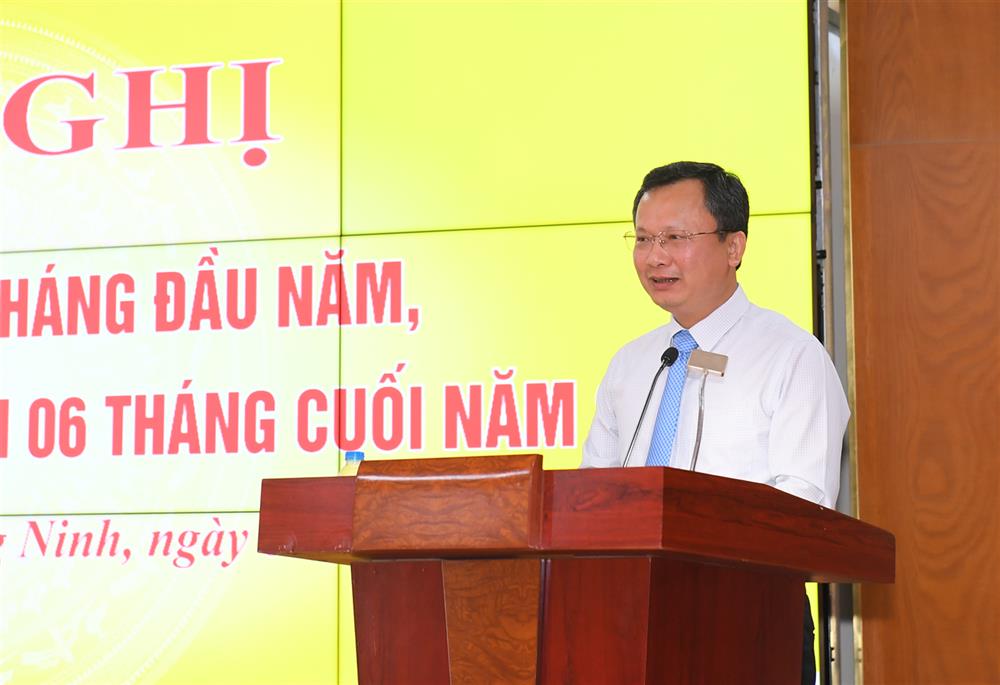 Đồng chí Cao Tường Huy phát biểu tại Hội nghị.