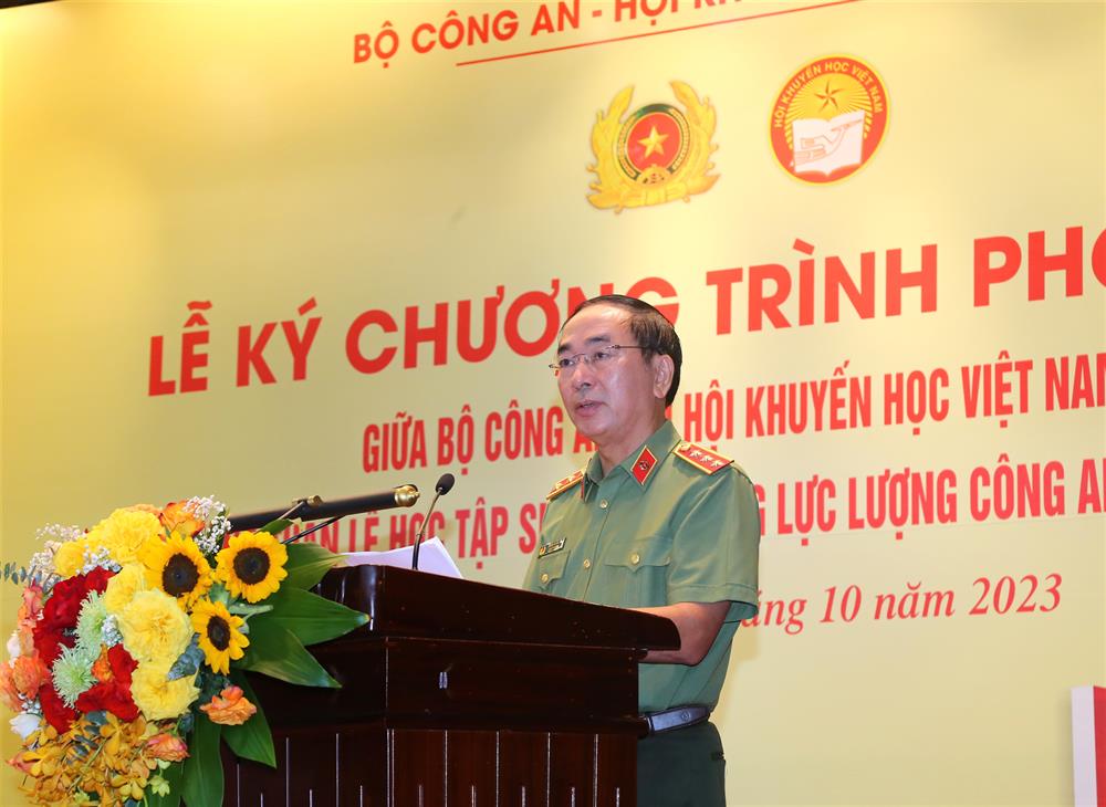Thứ trưởng Trần Quốc Tỏ đã phát động “Tuần lễ học tập suốt đời trong toàn lực lượng CAND” năm 2023.
