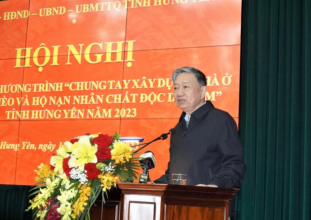 Đại tướng Tô Lâm phát biểu tại Hội nghị.