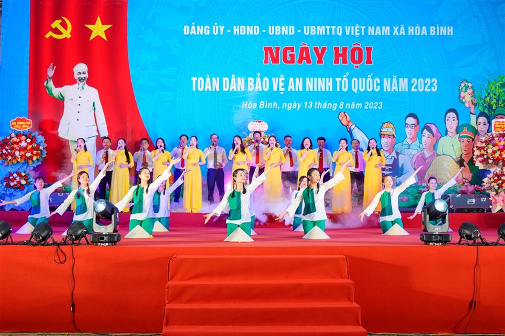 Ngày hội Toàn dân bảo vệ an ninh Tổ quốc năm 2023 tại xã Hoà Bình, huyện Thuỷ Nguyên.