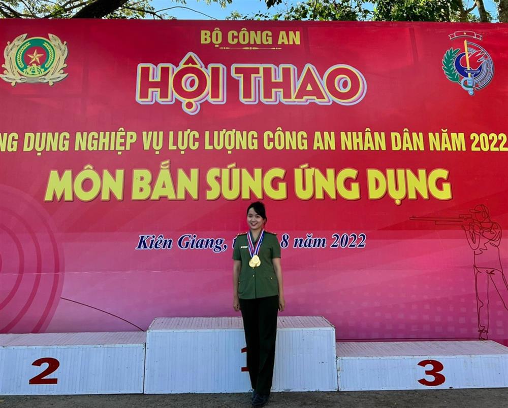 Đỗ Thanh Gianh xuất sắc giành 05 HCV môn bắn súng tạo Hội thao ứng dụng nghiệp vụ lực lượng CAND năm 2022.