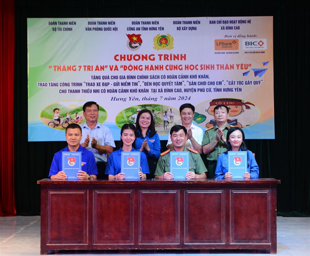 Các đơn vị ký giao ước kết nghĩa.