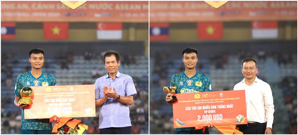 Cầu thủ Trần Đức Nam của đội tuyển CAND Việt Nam II xuất sắc giành cú đúp danh hiệu gồm Vua phá lưới và Cầu thủ xuất sắc nhất giải.