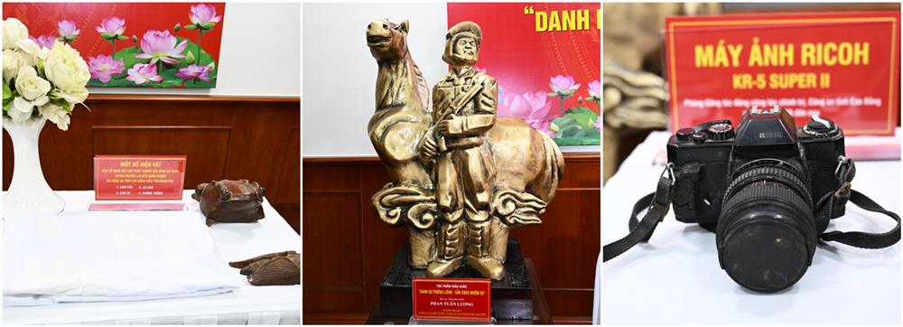 Một số hiện vật Công an tỉnh Cao Bằng trao tặng Bảo tàng CAND.
