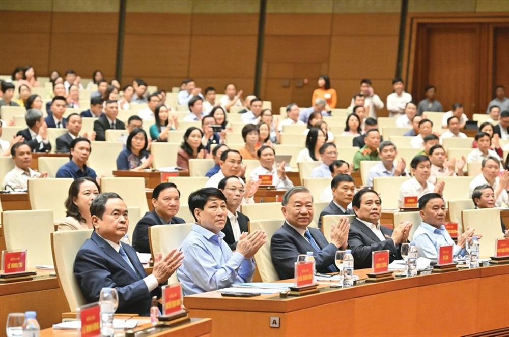 Các đồng chí lãnh đạo Đảng, Nhà nước dự Hội nghị.