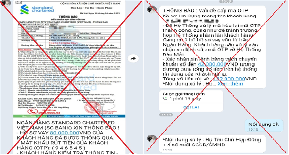 Một số phương thức lừa đảo công nghệ cao.