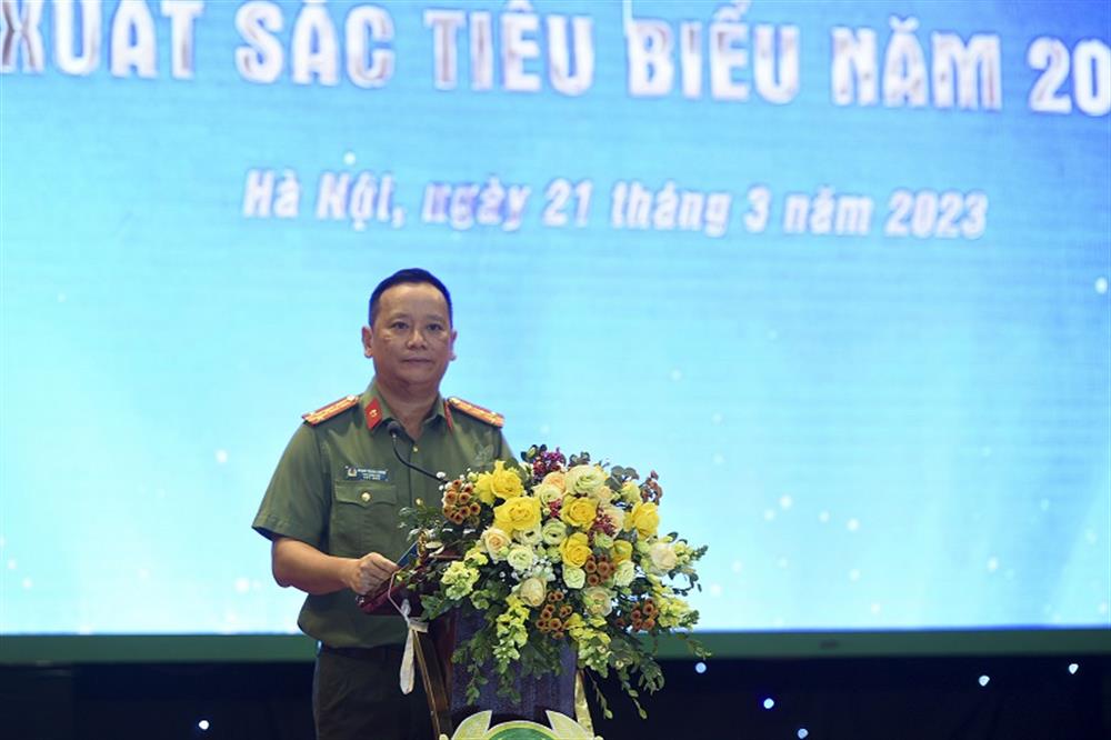 Đại tá Phạm Thanh Hùng phát biểu tại buổi Lễ.