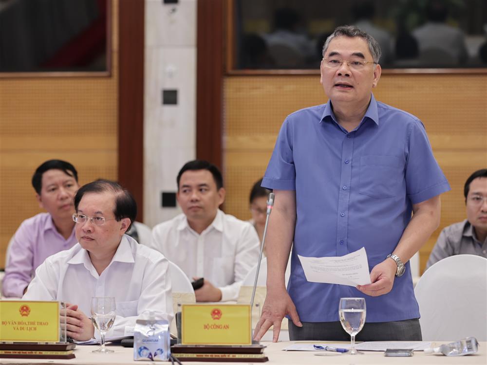 Trung tướng Tô Ân Xô, Người phát ngôn Bộ Công an tại cuộc họp báo Chính phủ thường kỳ tháng 10/2023.