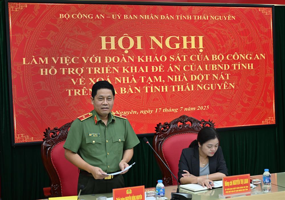 Đồng chí Nguyễn Thị Loan, Ủy viên Ban Chấp hành Đảng bộ tỉnh, Phó Chủ tịch UBND tỉnh Thái Nguyên phát biểu tại Hội nghị.