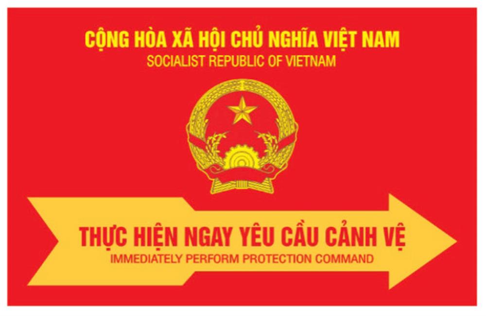 Mặt trước mẫu Giấy bảo vệ đặc biệt.
