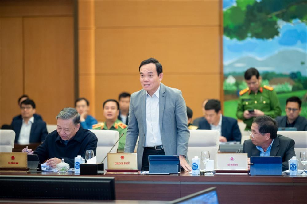Phó Thủ tướng Chính phủ Trần Lưu Quang phát biểu tại phiên họp.